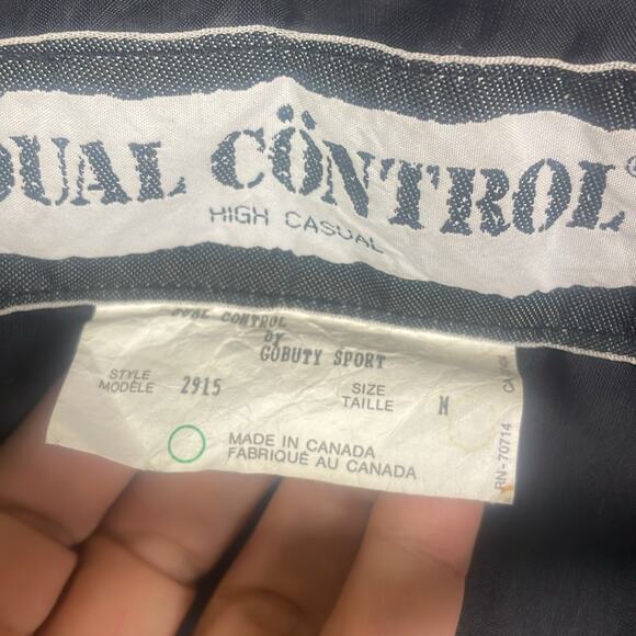 Vintage 80's Dual Control Tweed/Leather Maxi Trench Coat Women's M oversized - Picture 6 of 15